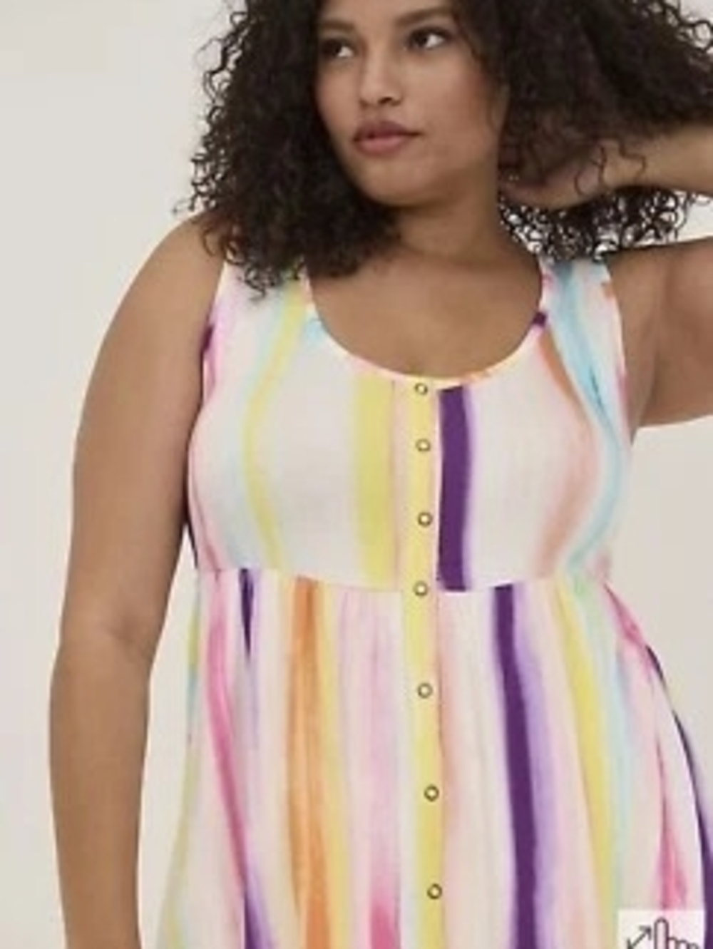 torrid Pastel Ombre Knit Tee in Pink, Blue & Cream